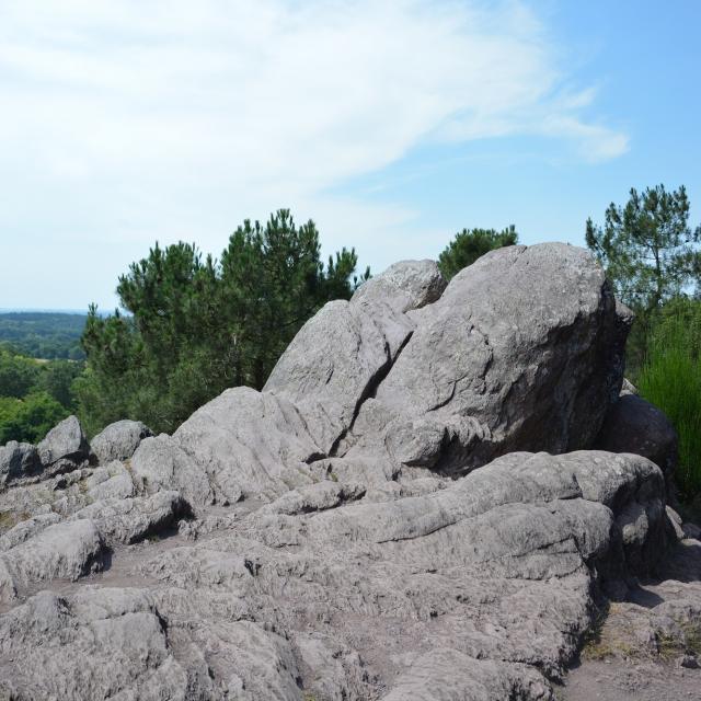 der Felsen der falschen Liebenden auf den Höhen des Tals ohne Wiederkehr