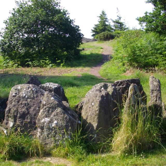 Hôtié de Viviane, legendarische site Brocéliande. Bretagne