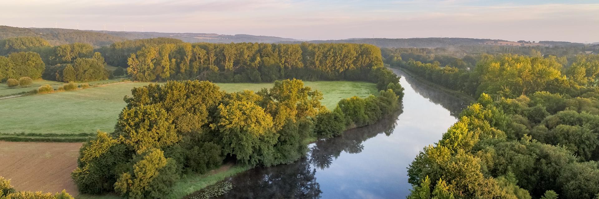 Le canal par drône