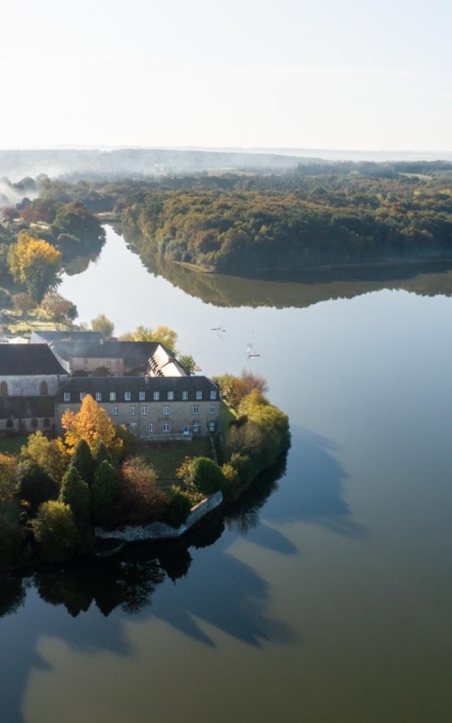 Abbaye de Paimpont vue drone