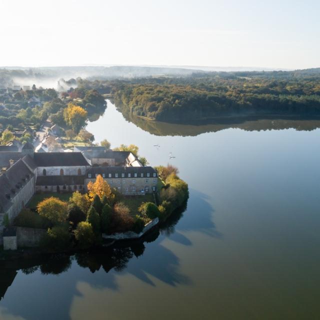 Abbaye de Paimpont vue drone