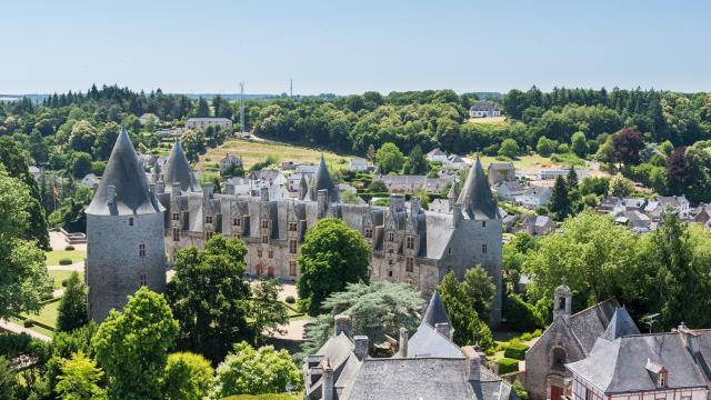 El castillo de Josselin visto desde el campanario