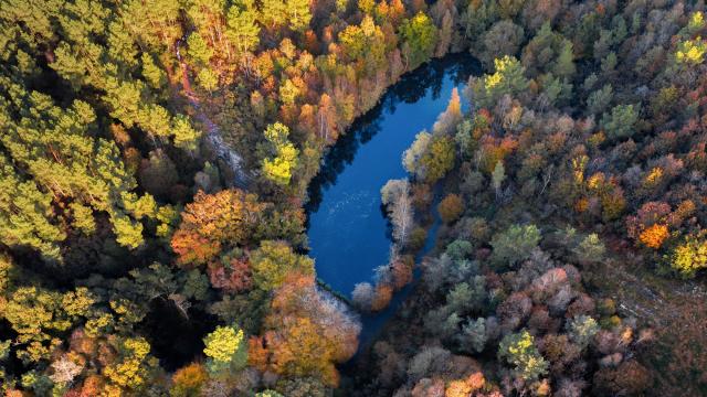 Le Val Sans Retour, der Feenspiegel aus der Vogelperspektive