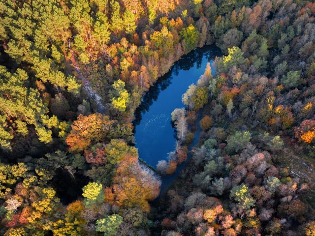 Le Val Sans Retour, le Miroir aux Fées vue du ciel