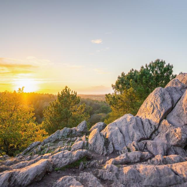 Sonnenuntergang im Val Sans Retour, dem Felsen der falschen Liebenden