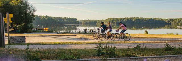 Fietsen / Mountainbiken - Lac de Trémelin - Paarse land - Bestemming Brocéliande