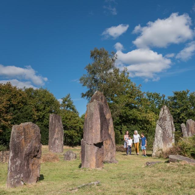 Frankrijk, Morbihan (56), Monteneuf, Plaats Pierres Droites