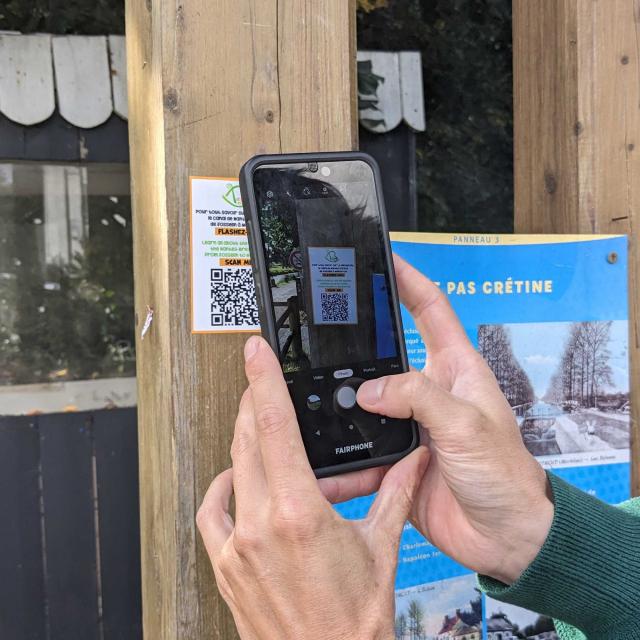 Application Imagina vélodyssée Josselin à Malestroit - QR Code