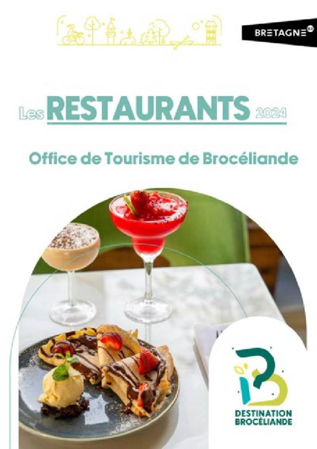 Broschüre Restaurants Broceliande 2024